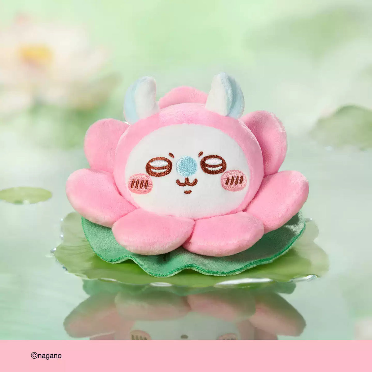 【10月予約商品】ちいかわ 中国 杭州限定 初見蓮花シリーズ 蓮花ミニぬいぐるみバッジ|2026年10月末発送予定 モモンガ