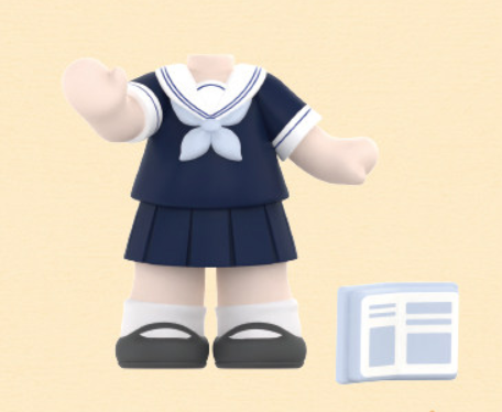 【予約商品】玩点无限 中国 つみつみシリーズ 着せ替えボディ 学生服Ver.｜2026年11月発送予定