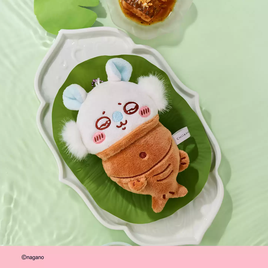 【10月予約商品】ちいかわ 中国 杭州限定 グルメに出会う ぬいぐるみキーホルダー｜2026年11月中旬～下旬発送予定