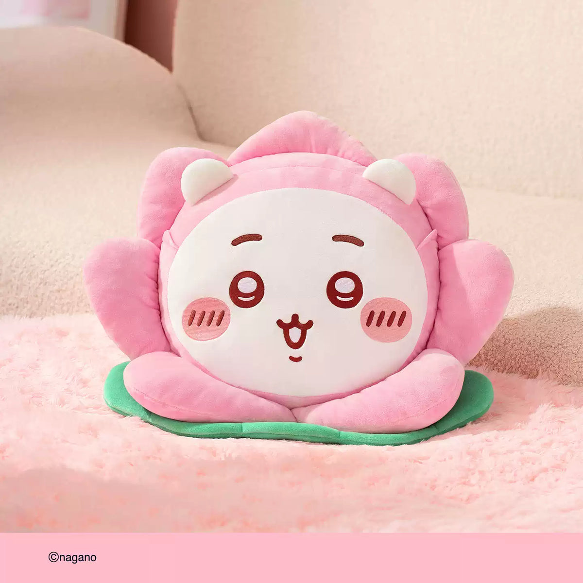 【10月予約商品】ちいかわ 中国 杭州限定 初見蓮花シリーズ 蓮花ブランケット付きクッション｜2026年10月末発送予定