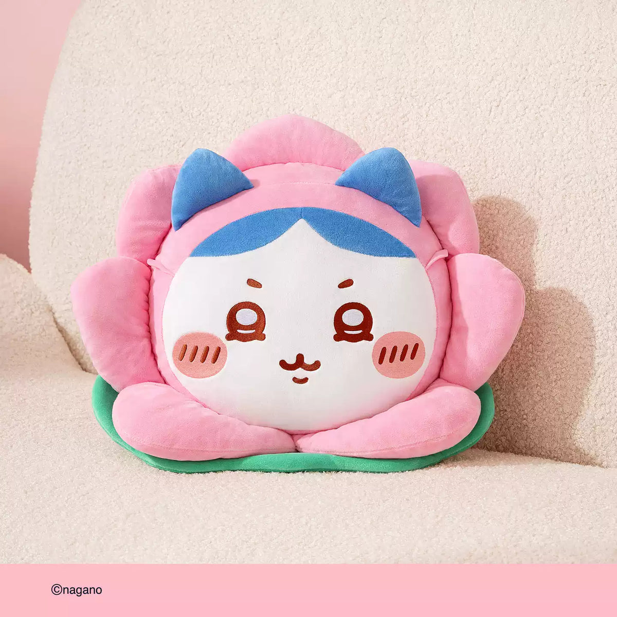 【10月予約商品】ちいかわ 中国 杭州限定 初見蓮花シリーズ 蓮花ブランケット付きクッション｜2026年10月末発送予定 うさぎ