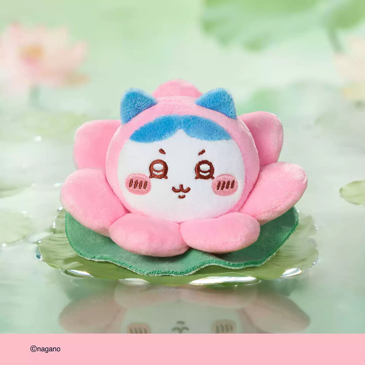 【10月予約商品】ちいかわ 中国 杭州限定 初見蓮花シリーズ 蓮花ミニぬいぐるみバッジ｜2026年10月末発送予定 ハチワレ