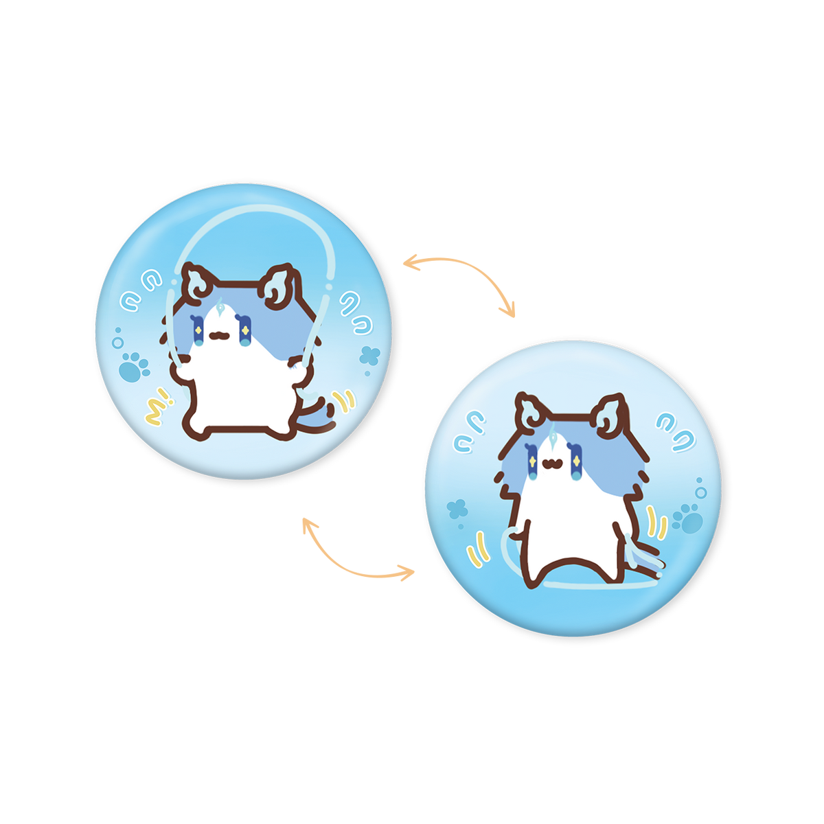 【10月予約商品】鳴潮 中国 × YUE XIN MEOW 共鳴の日常テーマ レンチキュラーバッジ｜2027年5月発送予定 清宵Ver.